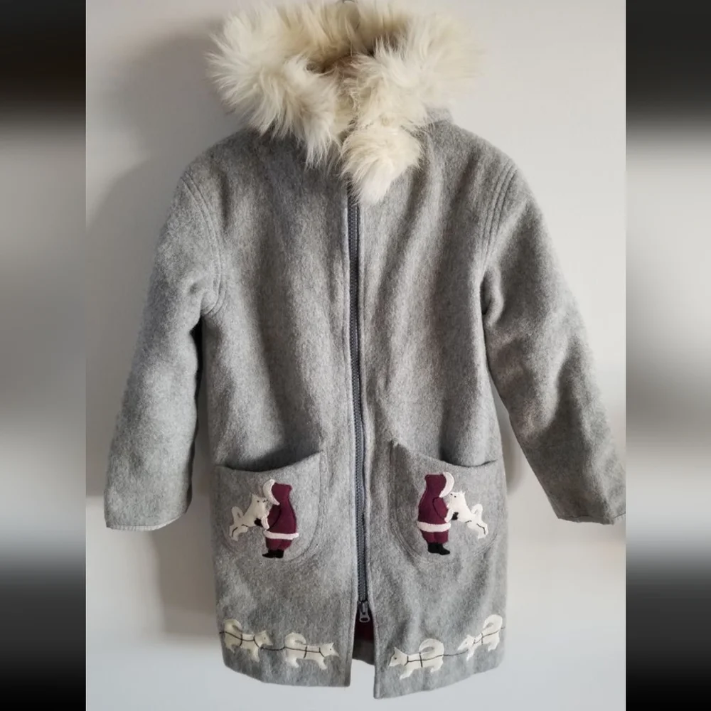 Vintage Inuit Embroidered Wool Parka - Picture 1 of 9